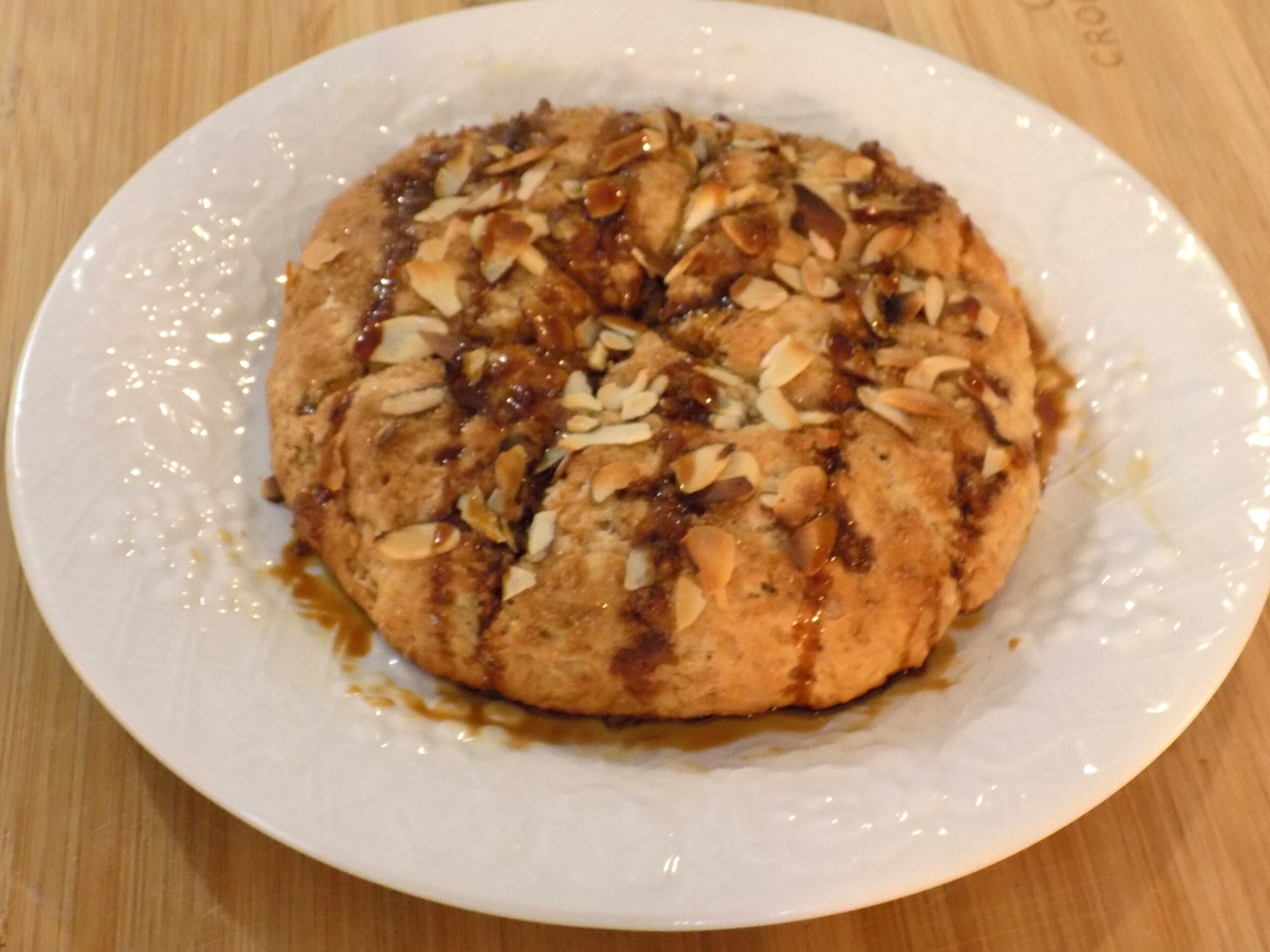 Apple Cinnamon Scones With Date Syrup Drizzle